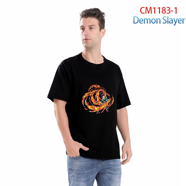 Demon Slayer Kimets Printed short-sleeved cotton T-shirt from S to 4XL CM 1183 1