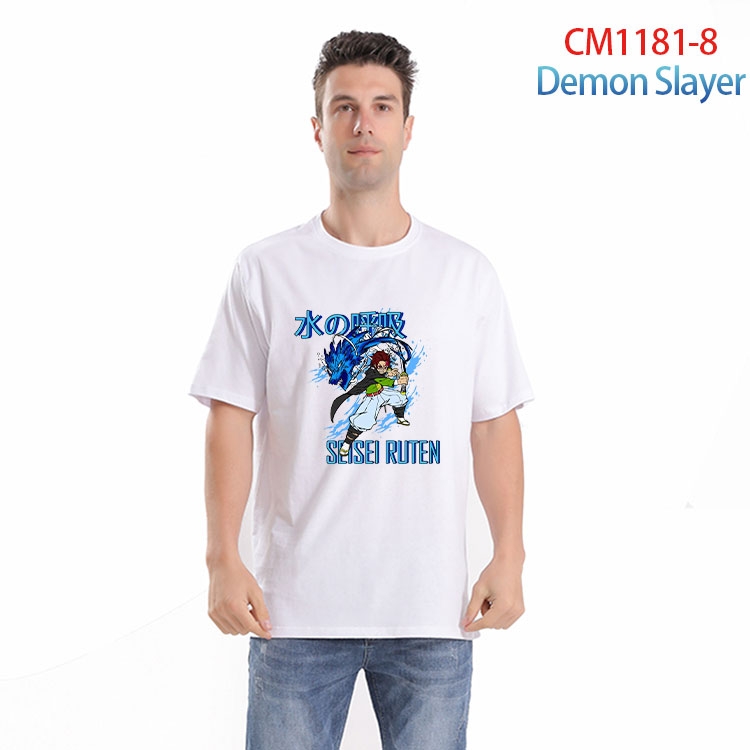 Demon Slayer Kimets Printed short-sleeved cotton T-shirt from S to 4XL CM 1181 8