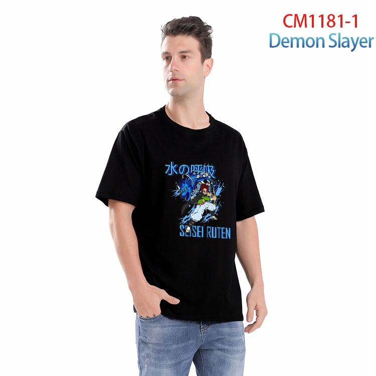 Demon Slayer Kimets Printed short-sleeved cotton T-shirt from S to 4XL  CM 1181 1
