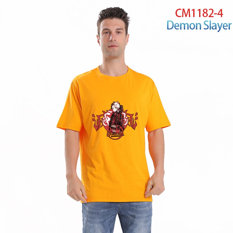 Demon Slayer Kimets Printed short-sleeved cotton T-shirt from S to 4XL CM 1182 4