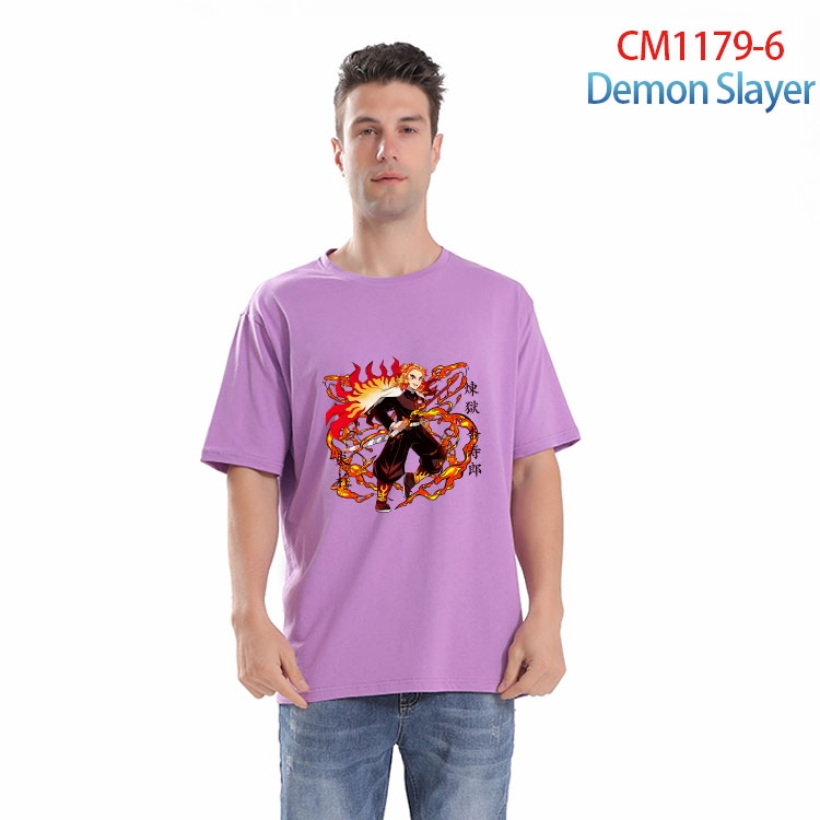 Demon Slayer Kimets Printed short-sleeved cotton T-shirt from S to 4XL  CM 1179 6