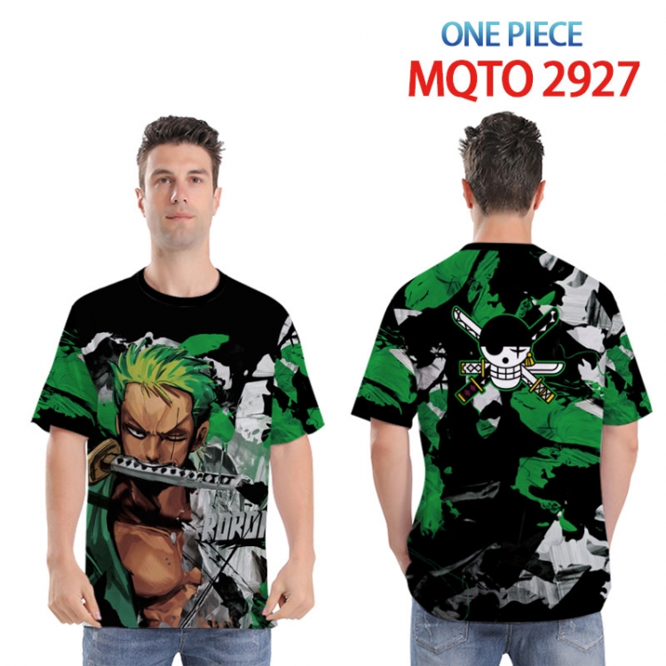 One Piece Full color printed short sleeve T-shirt from XXS to 4XL MQTO-2927