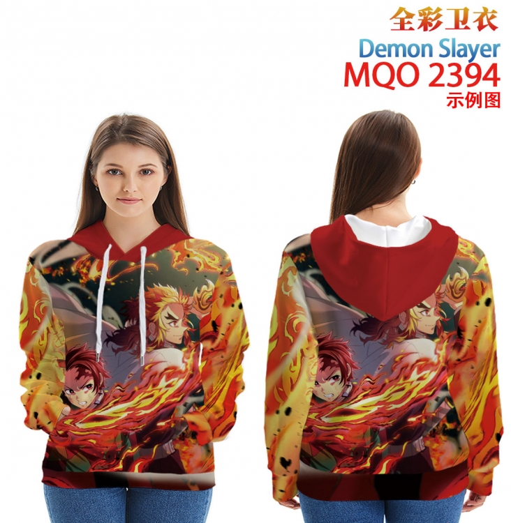 Demon Slayer Kimets Full Color Patch pocket Sweatshirt Hoodie  from XXS to 4XL MQO-2394