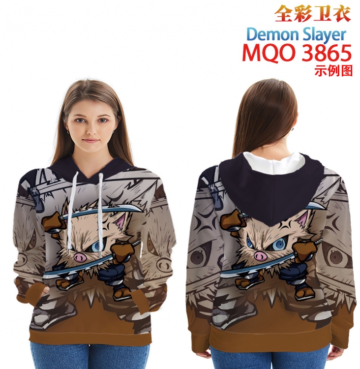 Demon Slayer Kimets Full Color Patch pocket Sweatshirt Hoodie  from XXS to 4XL MQO 3865