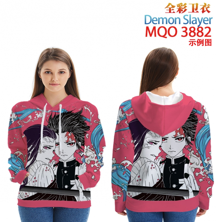 Demon Slayer Kimets Full Color Patch pocket Sweatshirt Hoodie  from XXS to 4XL MQO 3882