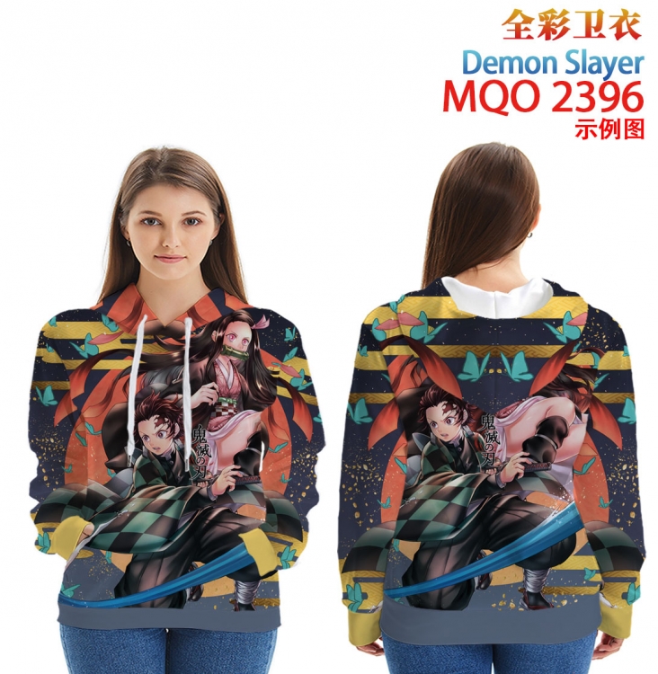 Demon Slayer Kimets Full Color Patch pocket Sweatshirt Hoodie  from XXS to 4XL MQO-2396