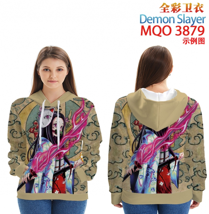 Demon Slayer Kimets Full Color Patch pocket Sweatshirt Hoodie  from XXS to 4XL MQO 3879