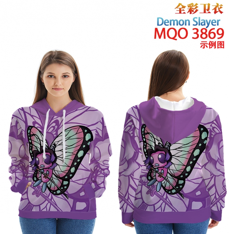 Demon Slayer Kimets Full Color Patch pocket Sweatshirt Hoodie  from XXS to 4XL MQO 3869