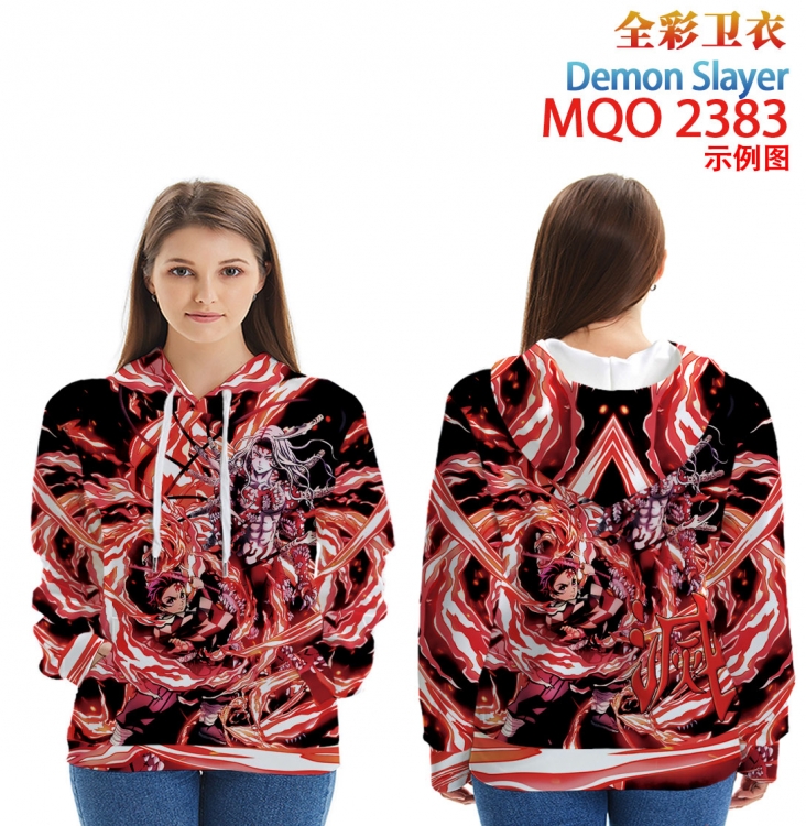 Demon Slayer Kimets Full Color Patch pocket Sweatshirt Hoodie  from XXS to 4XL MQO-2383