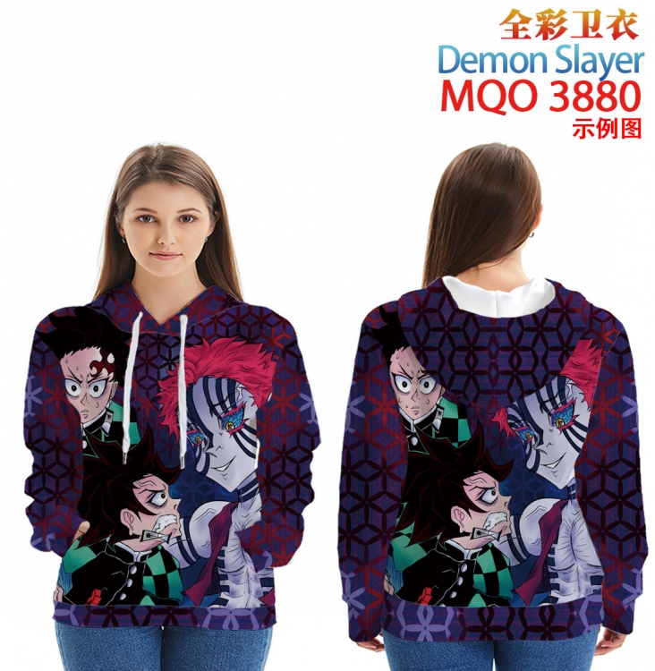 Demon Slayer Kimets Full Color Patch pocket Sweatshirt Hoodie  from XXS to 4XL MQO 3880