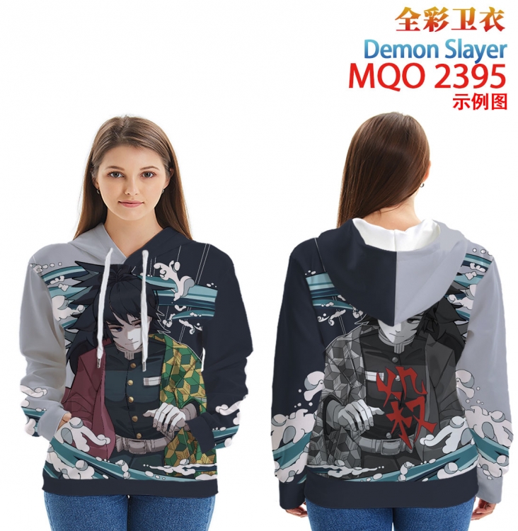 Demon Slayer Kimets Full Color Patch pocket Sweatshirt Hoodie  from XXS to 4XL MQO-2395