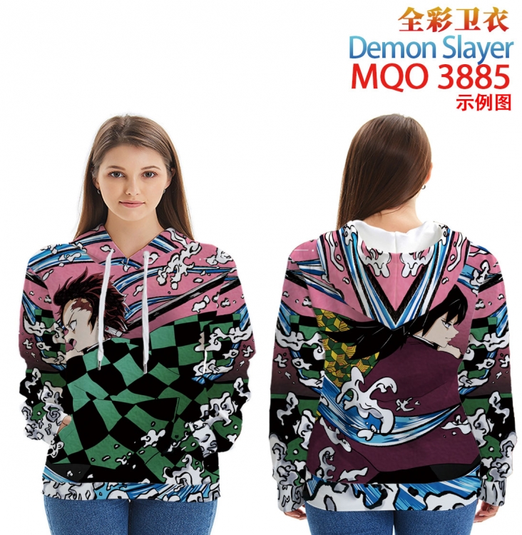 Demon Slayer Kimets Full Color Patch pocket Sweatshirt Hoodie  from XXS to 4XL MQO 3885