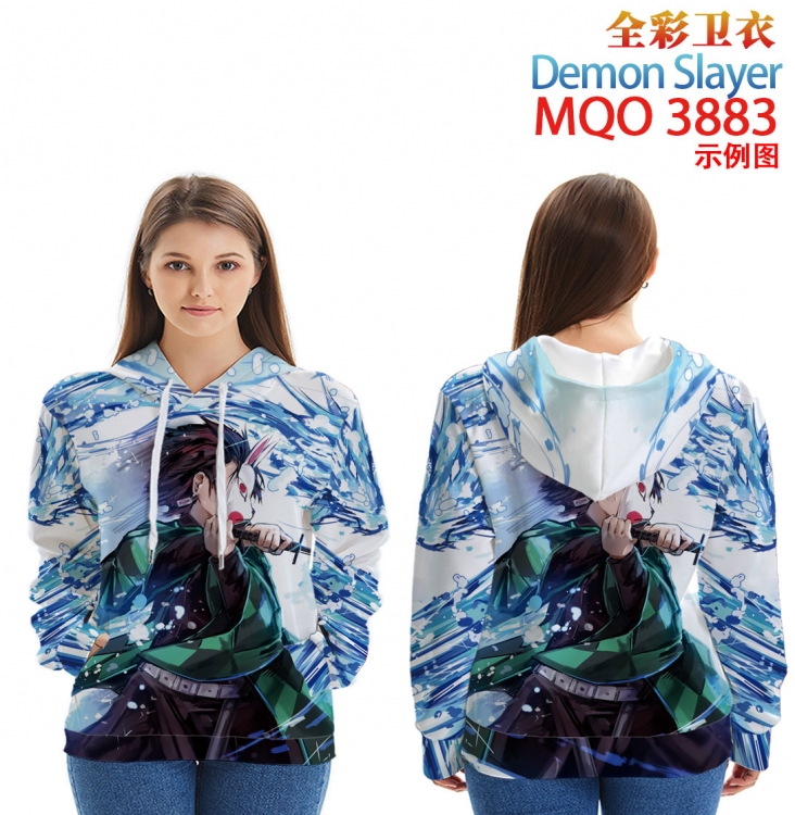 Demon Slayer Kimets Full Color Patch pocket Sweatshirt Hoodie  from XXS to 4XL MQO 3883