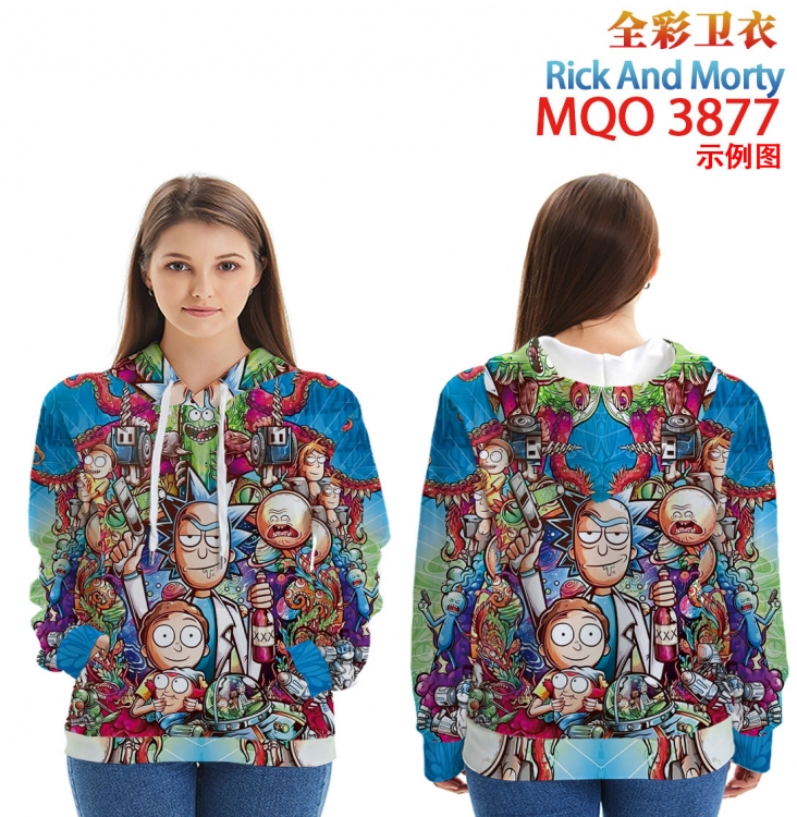 Rick and Morty Full Color Patch pocket Sweatshirt Hoodie  from XXS to 4XL MQO 3877