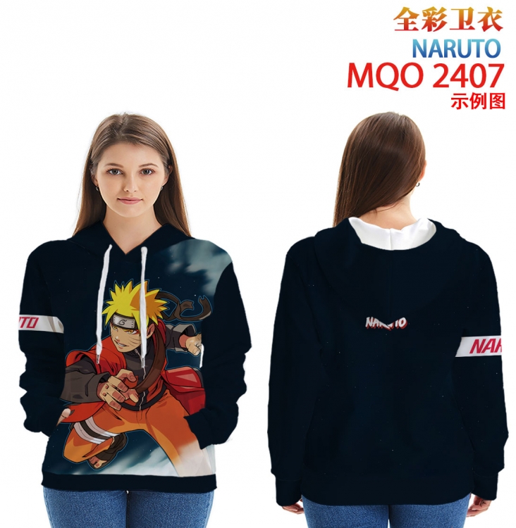 Naruto Full Color Patch pocket Sweatshirt Hoodie  from XXS to 4XL MQO-2407