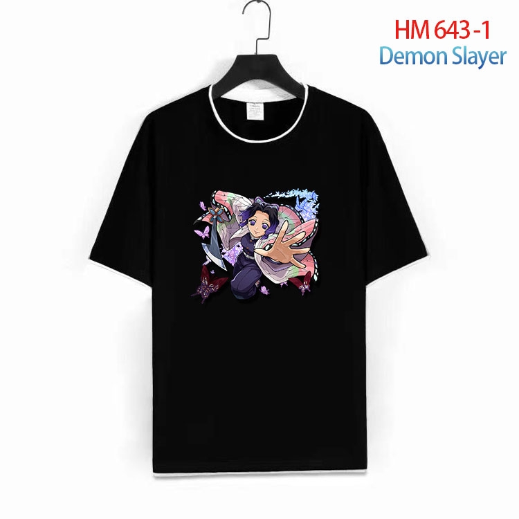 Demon Slayer Kimets Full Color Loose short sleeve cotton T-shirt  from S to 6XL  HM 643 1