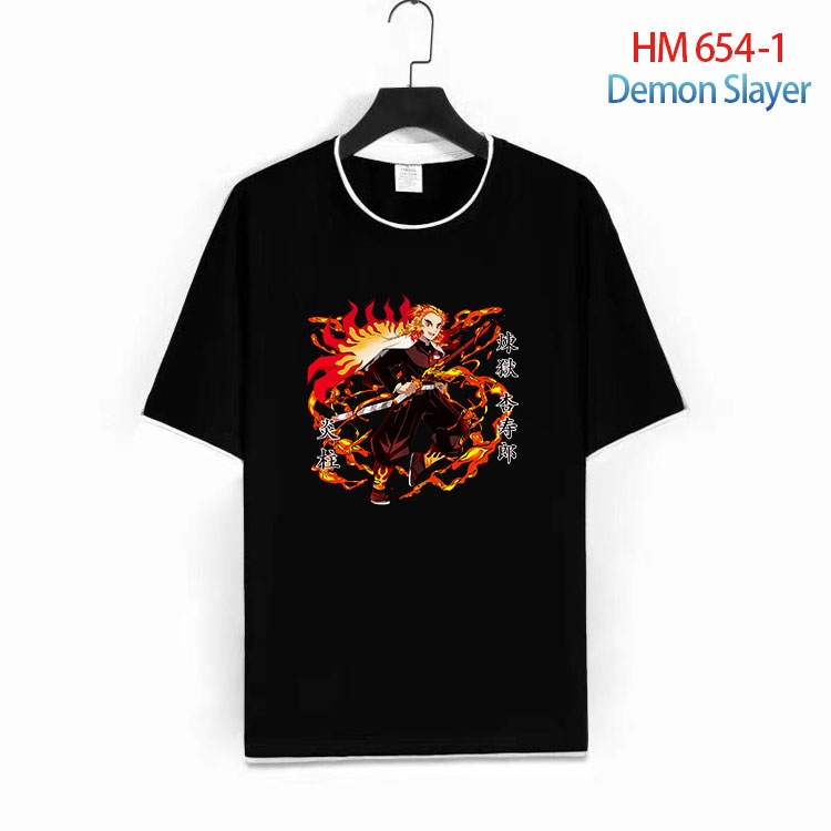 Demon Slayer Kimets Full Color Loose short sleeve cotton T-shirt  from S to 6XL  HM 654 1