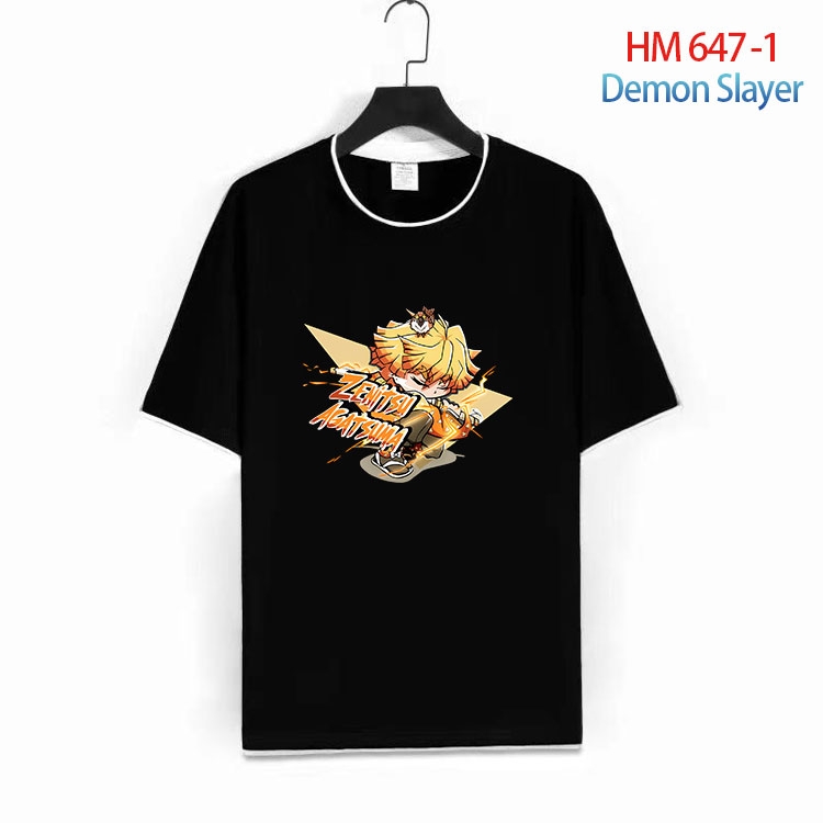 Demon Slayer Kimets Full Color Loose short sleeve cotton T-shirt  from S to 6XL  HM 647 1