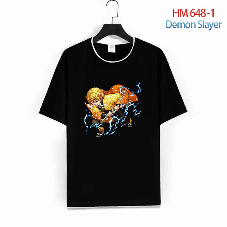 Demon Slayer Kimets Full Color Loose short sleeve cotton T-shirt  from S to 6XL  HM 648 1