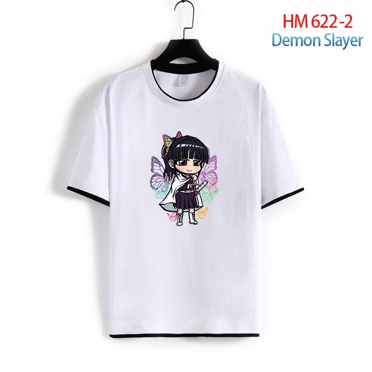 Demon Slayer Kimets Full Color Loose short sleeve cotton T-shirt  from S to 6XL HM 622 2