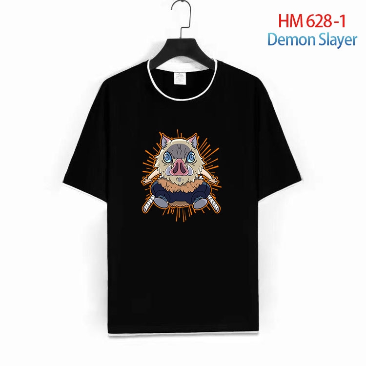 Demon Slayer Kimets Full Color Loose short sleeve cotton T-shirt  from S to 6XL   HM 628 1