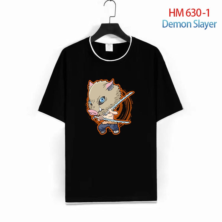 Demon Slayer Kimets Full Color Loose short sleeve cotton T-shirt  from S to 6XL HM 630 1