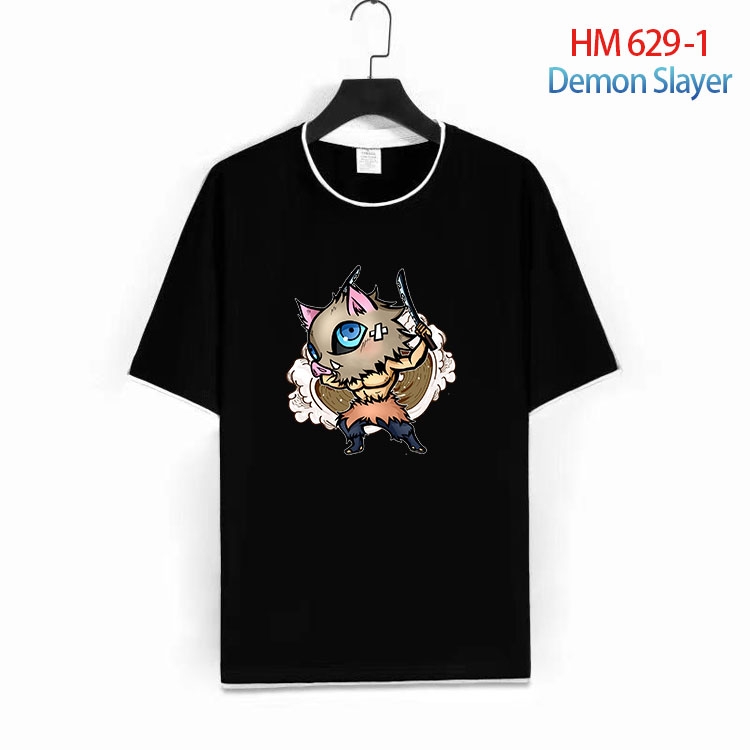 Demon Slayer Kimets Full Color Loose short sleeve cotton T-shirt  from S to 6XL  HM 629 1