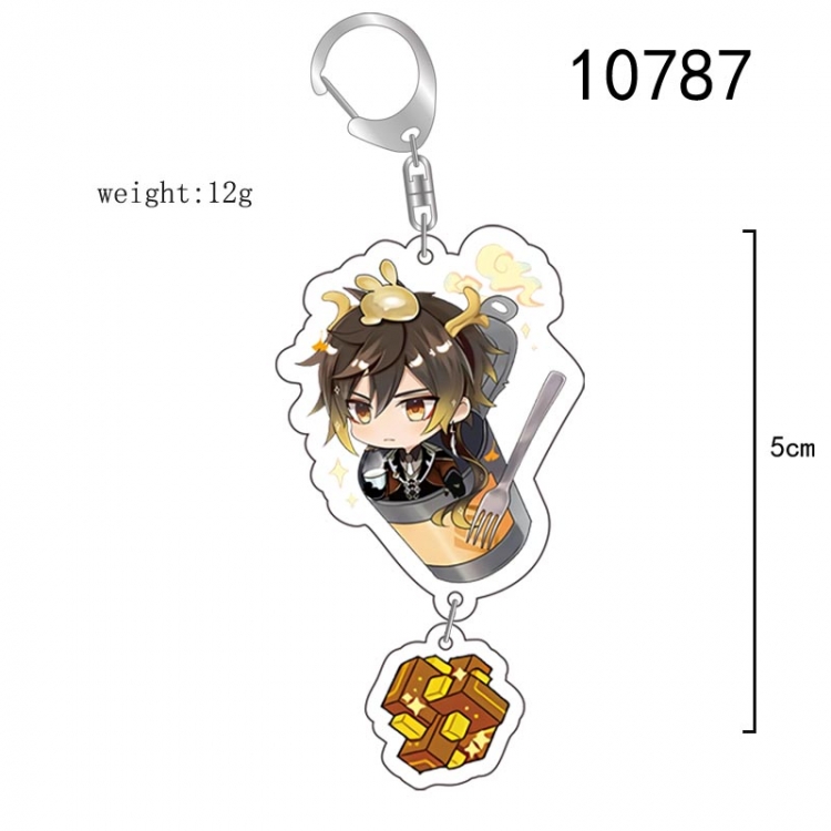 Genshin Impact Anime acrylic Pendant Key Chain  price for 5 pcs 10787