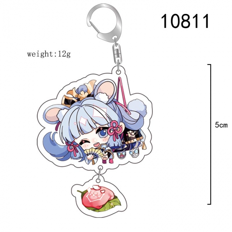 Genshin Impact Anime acrylic Pendant Key Chain  price for 5 pcs 10811