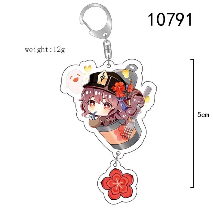 Genshin Impact Anime acrylic Pendant Key Chain  price for 5 pcs 10791