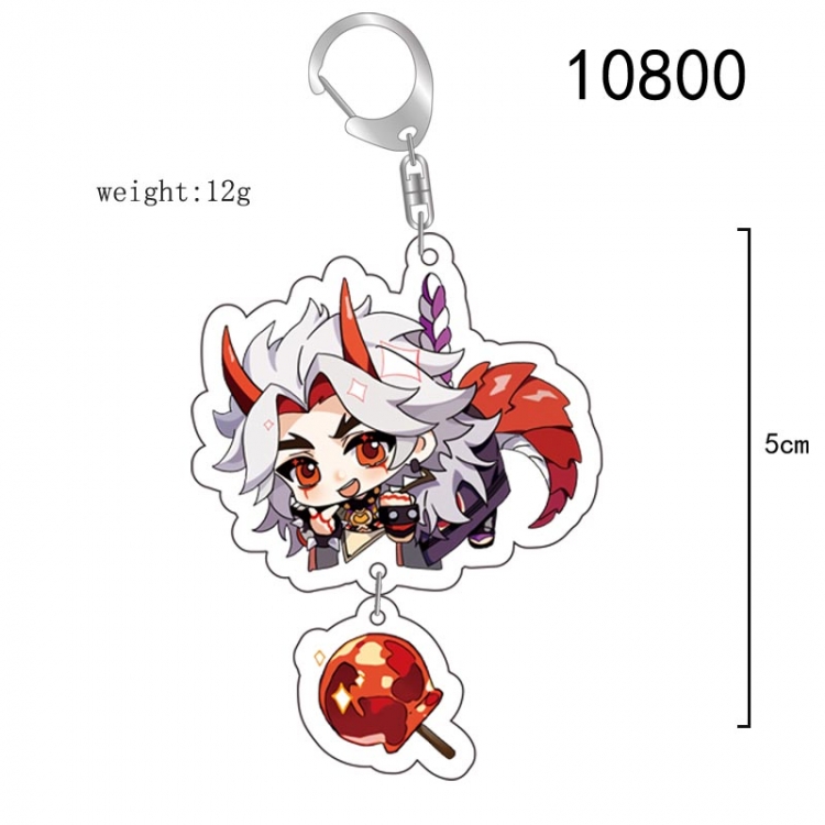 Genshin Impact Anime acrylic Pendant Key Chain  price for 5 pcs 10800