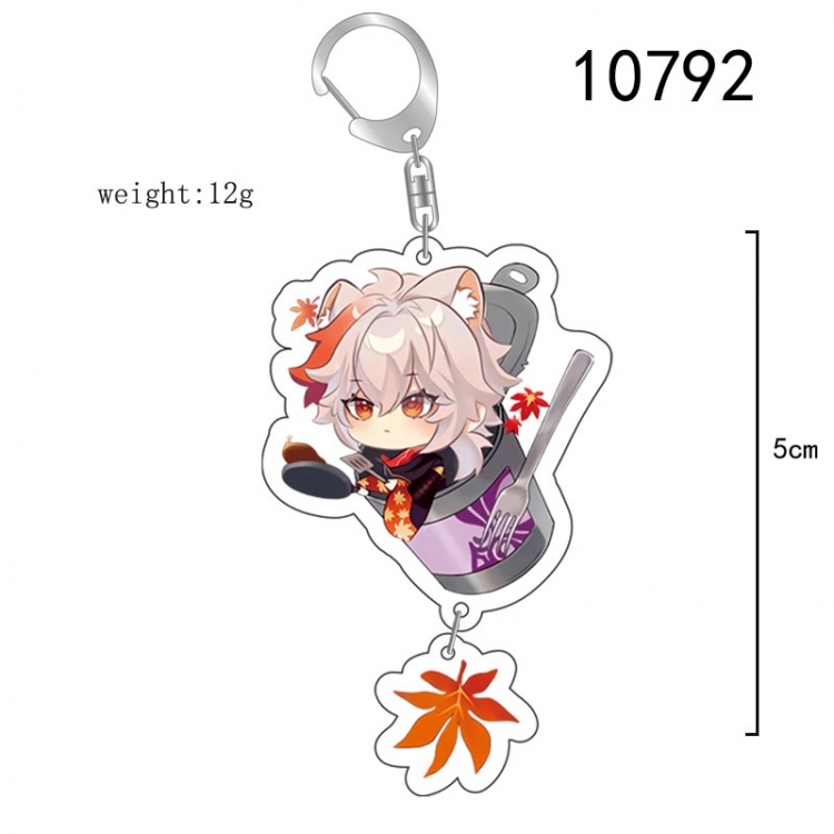 Genshin Impact Anime acrylic Pendant Key Chain  price for 5 pcs 10792