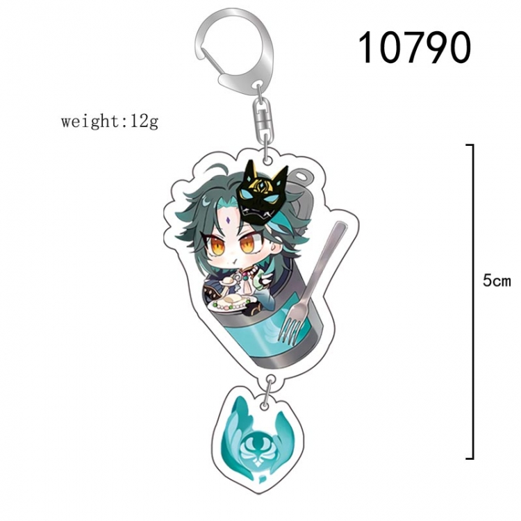 Genshin Impact Anime acrylic Pendant Key Chain  price for 5 pcs 10790