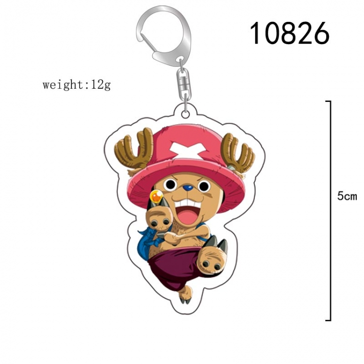 One Piece Anime acrylic Key Chain  price for 5 pcs 10826