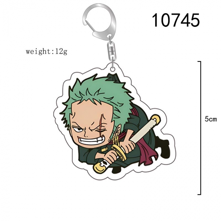 One Piece Anime acrylic Key Chain  price for 5 pcs 10745