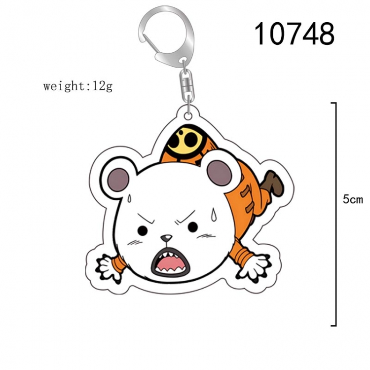 One Piece Anime acrylic Key Chain  price for 5 pcs