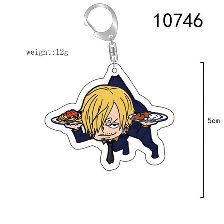 One Piece Anime acrylic Key Chain  price for 5 pcs