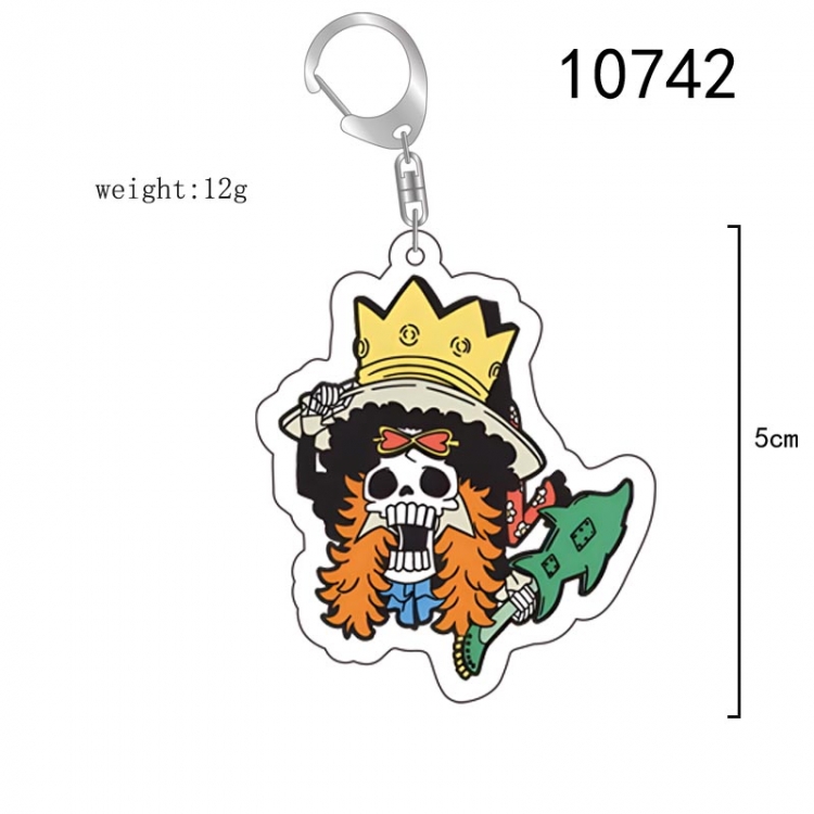 One Piece Anime acrylic Key Chain  price for 5 pcs 10742