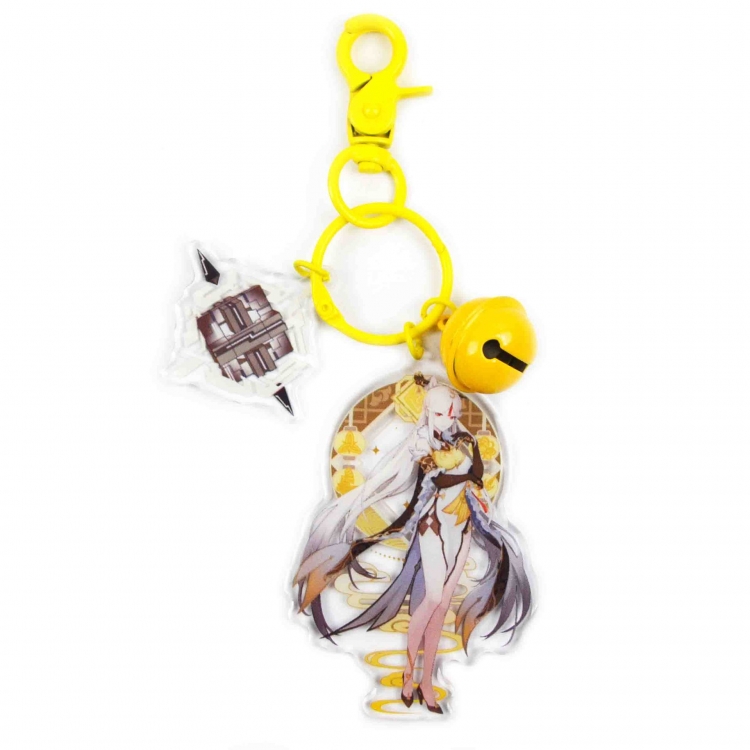 Genshin Impact  Acrylic bell key chain bag pendant jewelry price for 2 pcs 