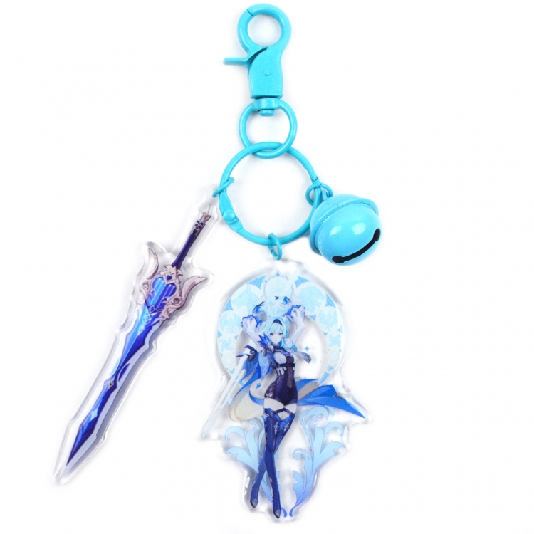 Genshin Impact  Acrylic bell key chain bag pendant jewelry price for 2 pcs 