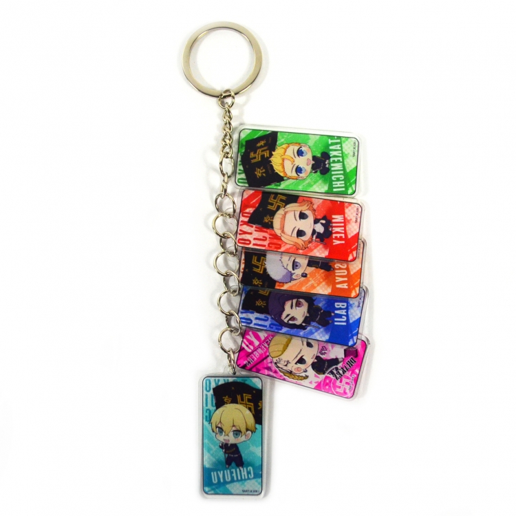 Tokyo Revengers Anime Peripheral Acrylic Keychain Keyring Pendant price for 5 pcs