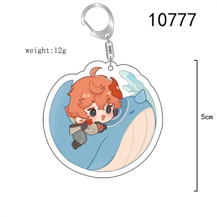 Genshin Impact  Anime acrylic Key Chain  price for 5 pcs 10777