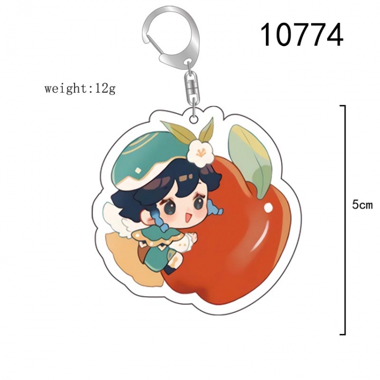 Genshin Impact  Anime acrylic Key Chain  price for 5 pcs 10774