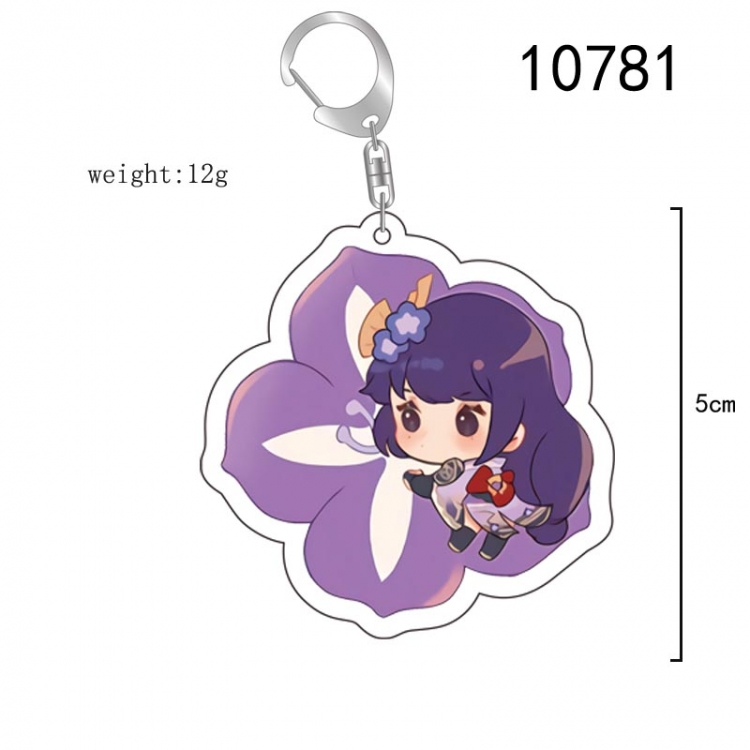 Genshin Impact  Anime acrylic Key Chain  price for 5 pcs 10781