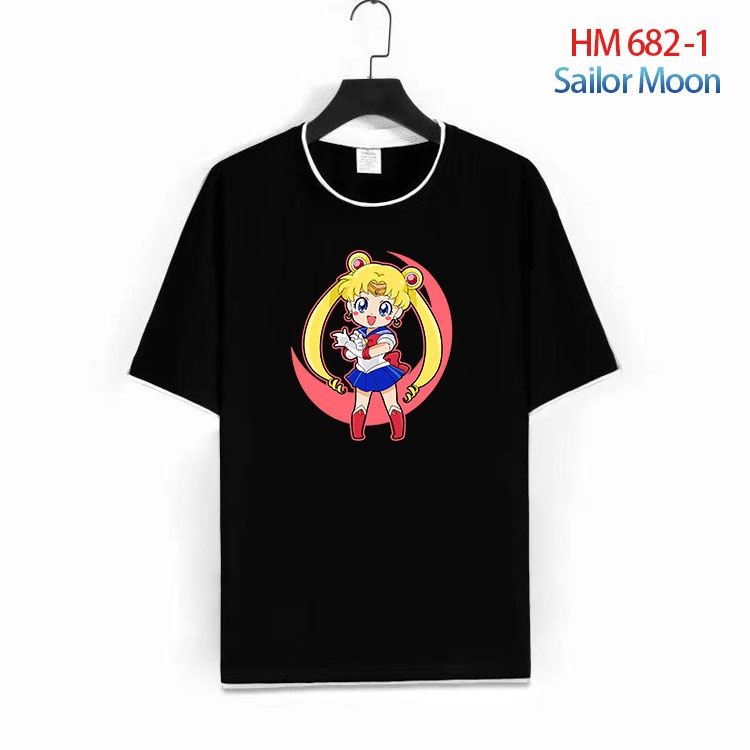 sailormoon Full Color Loose short sleeve cotton T-shirt  from S to 6XL  HM 682 1