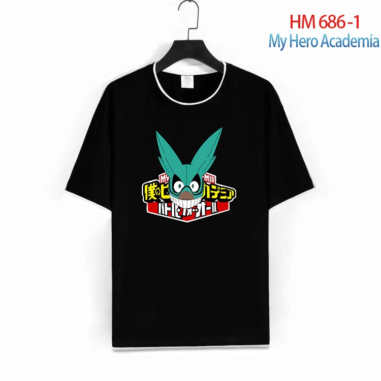 My Hero Academia Full Color Loose short sleeve cotton T-shirt  from S to 6XL  HM 686 1