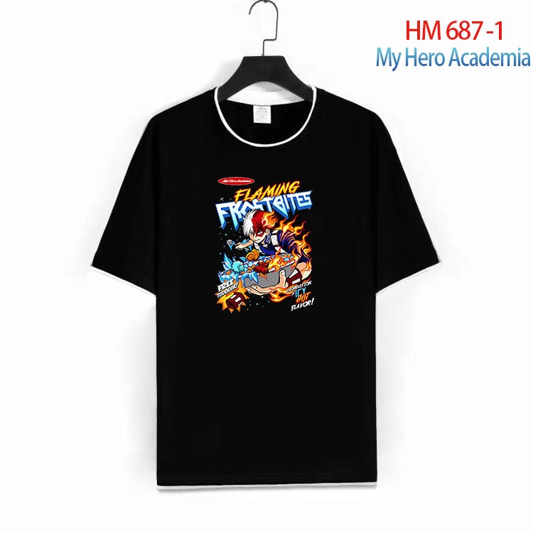 My Hero Academia Full Color Loose short sleeve cotton T-shirt  from S to 6XL  HM 687 1