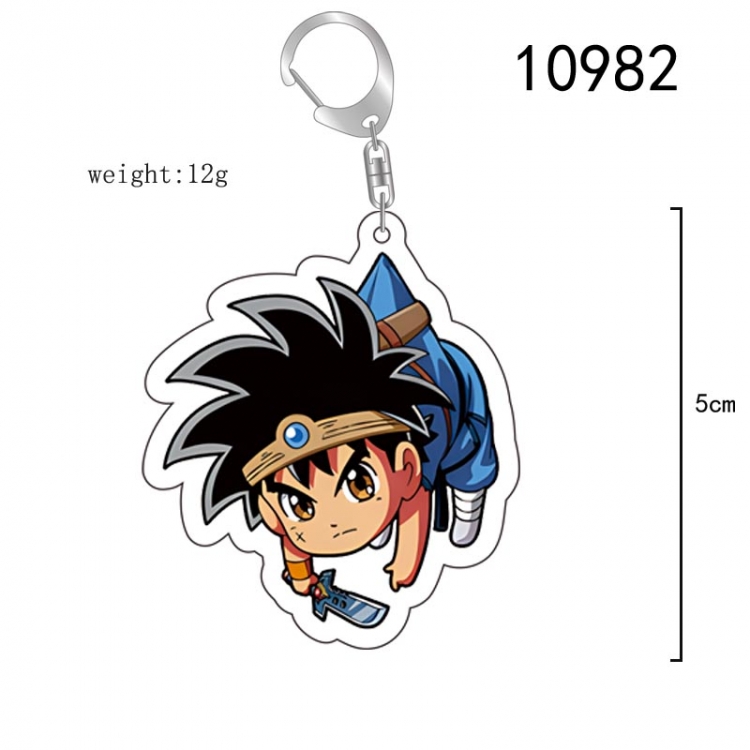 Dragon Quest Anime acrylic Key Chain  price for 5 pcs 10982