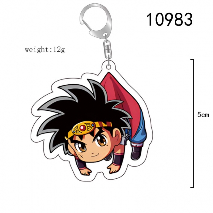 Dragon Quest Anime acrylic Key Chain  price for 5 pcs 10983