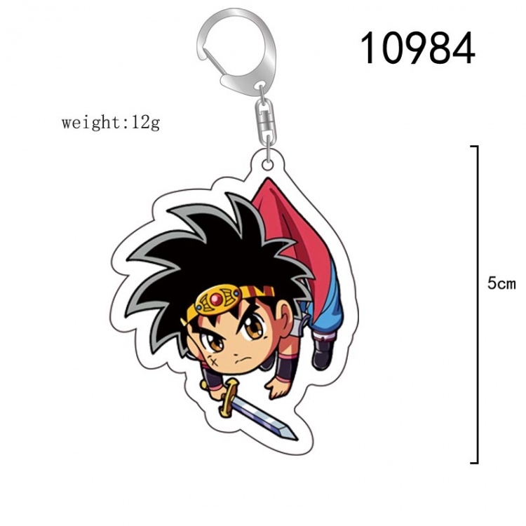 Dragon Quest Anime acrylic Key Chain  price for 5 pcs 10984